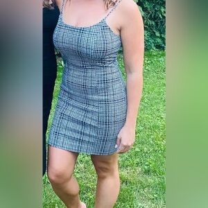 Plaid Mini Dress Size Medium